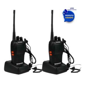 Kit 2 Radio Walk Talk Comunicador 16 Ch 12km Baofeng 777s Ht